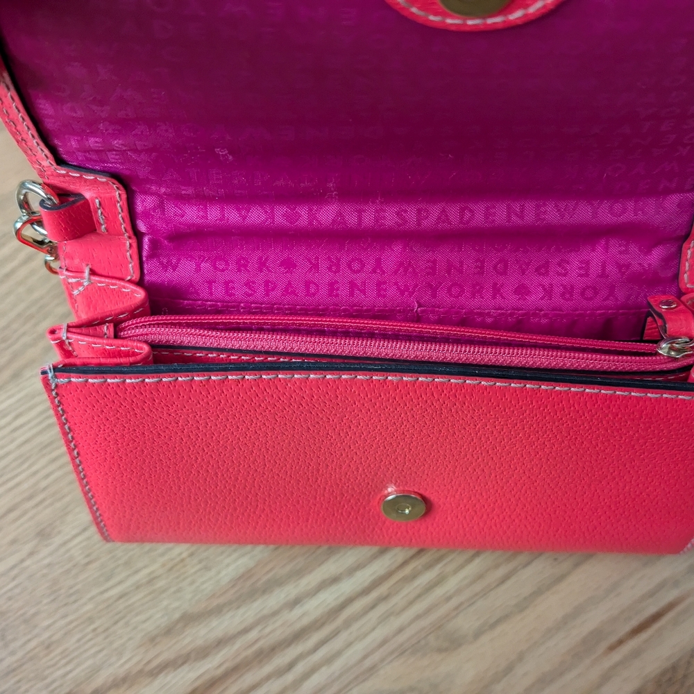 Kate Spade neon pink crossbody Natalie Wellesley hot rose - Picture 3 of 3